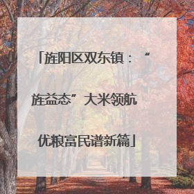 旌阳区双东镇：“旌益态”大米领航 优粮富民谱新篇