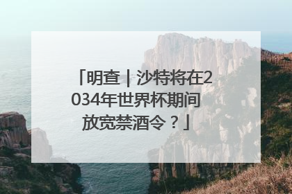 明查｜沙特将在2034年世界杯期间放宽禁酒令？