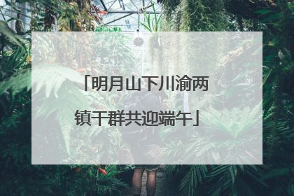 明月山下川渝两镇干群共迎端午