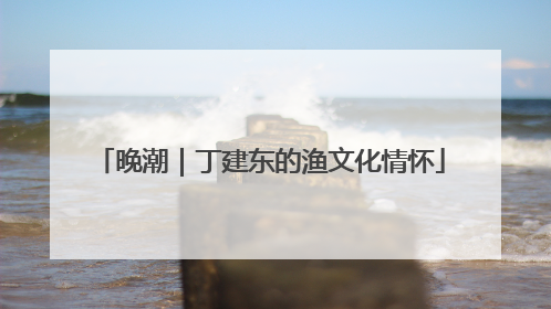 晚潮｜丁建东的渔文化情怀