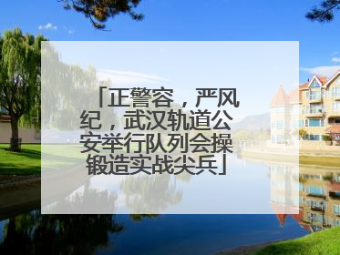正警容，严风纪，武汉轨道公安举行队列会操锻造实战尖兵