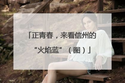 正青春，来看信州的“火焰蓝”（图）