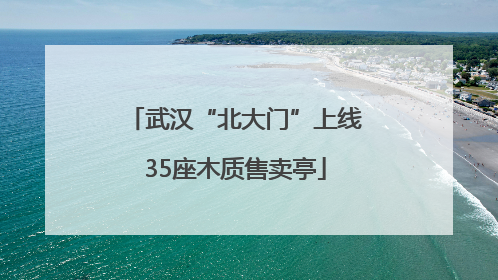 武汉“北大门”上线35座木质售卖亭