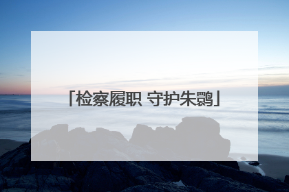 检察履职 守护朱鹮