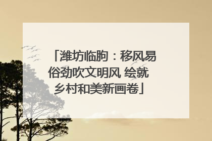 潍坊临朐：移风易俗劲吹文明风 绘就乡村和美新画卷