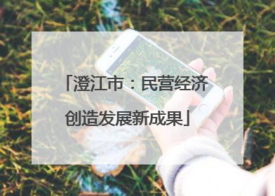 澄江市：民营经济创造发展新成果