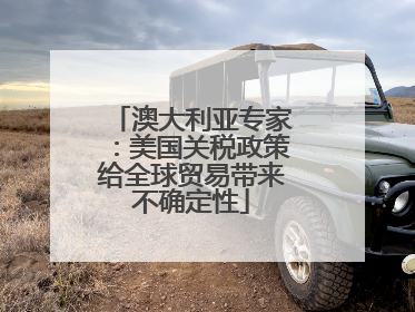 澳大利亚专家：美国关税政策给全球贸易带来不确定性