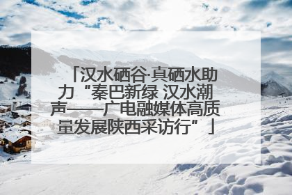 汉水硒谷·真硒水助力“秦巴新绿 汉水潮声——广电融媒体高质量发展陕西采访行”