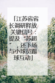 江苏省省长调研释放关键信号：提及“苏超”，还下场与小球员踢球互动