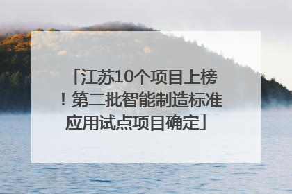 江苏10个项目上榜！第二批智能制造标准应用试点项目确定