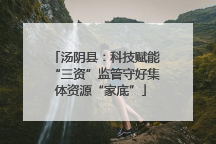 汤阴县：科技赋能“三资”监管守好集体资源“家底”