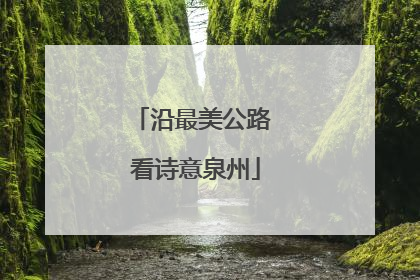 沿最美公路 看诗意泉州