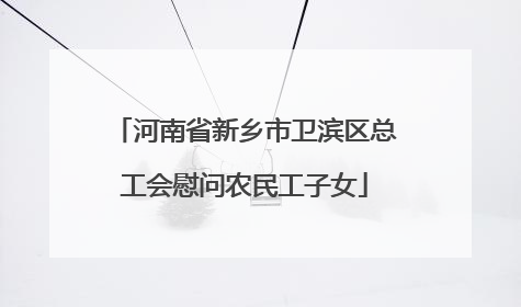 河南省新乡市卫滨区总工会慰问农民工子女