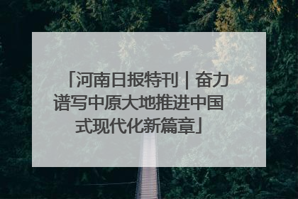 河南日报特刊｜奋力谱写中原大地推进中国式现代化新篇章