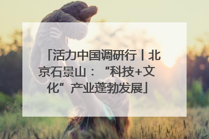活力中国调研行丨北京石景山：“科技+文化”产业蓬勃发展