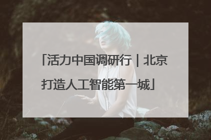 活力中国调研行｜北京打造人工智能第一城