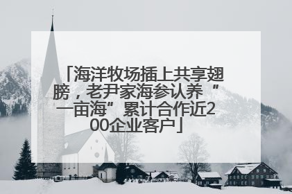 海洋牧场插上共享翅膀，老尹家海参认养“一亩海”累计合作近200企业客户