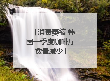 消费萎缩 韩国一季度咖啡厅数量减少
