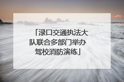 渌口交通执法大队联合多部门举办驾校消防演练