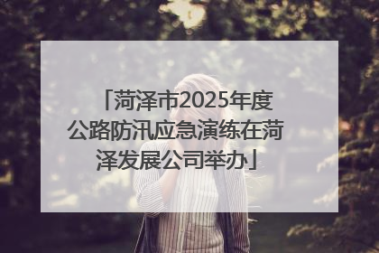 菏泽市2025年度公路防汛应急演练在菏泽发展公司举办