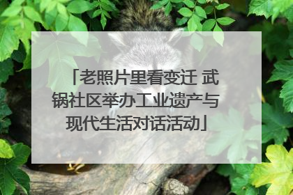 老照片里看变迁 武锅社区举办工业遗产与现代生活对话活动