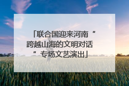 联合国迎来河南“跨越山海的文明对话”专场文艺演出
