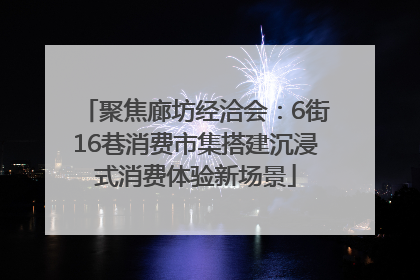 聚焦廊坊经洽会：6街16巷消费市集搭建沉浸式消费体验新场景