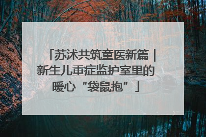 苏沭共筑童医新篇｜新生儿重症监护室里的暖心“袋鼠抱”
