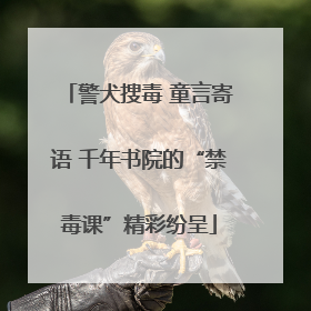 警犬搜毒 童言寄语 千年书院的“禁毒课”精彩纷呈