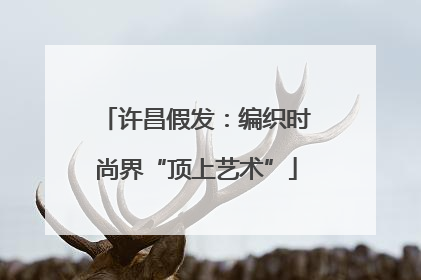 许昌假发：编织时尚界“顶上艺术”