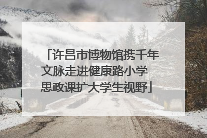 许昌市博物馆携千年文脉走进健康路小学 思政课扩大学生视野
