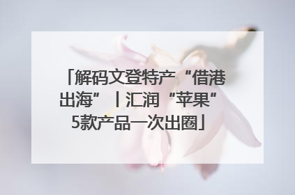 解码文登特产“借港出海”丨汇润“苹果”5款产品一次出圈
