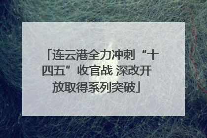 连云港全力冲刺“十四五”收官战 深改开放取得系列突破