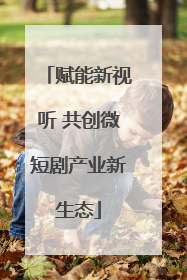 赋能新视听 共创微短剧产业新生态