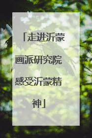 走进沂蒙画派研究院感受沂蒙精神