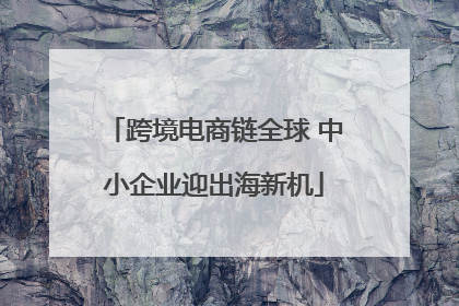 跨境电商链全球 中小企业迎出海新机