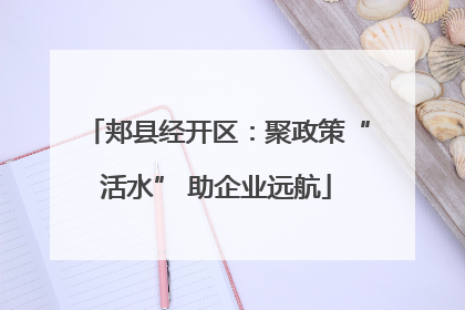 郏县经开区：聚政策“活水” 助企业远航