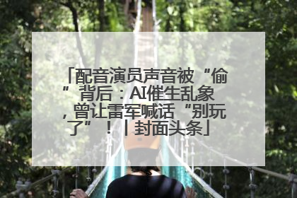 配音演员声音被“偷”背后：AI催生乱象，曾让雷军喊话“别玩了”！丨封面头条