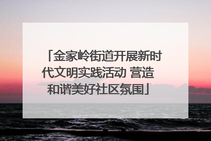 金家岭街道开展新时代文明实践活动 营造和谐美好社区氛围