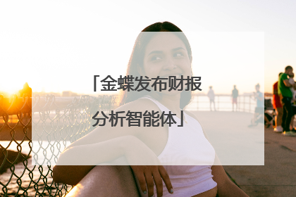 金蝶发布财报分析智能体