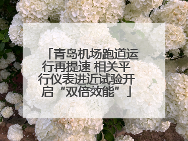 青岛机场跑道运行再提速 相关平行仪表进近试验开启“双倍效能”