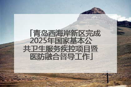 青岛西海岸新区完成2025年国家基本公共卫生服务疾控项目暨医防融合督导工作