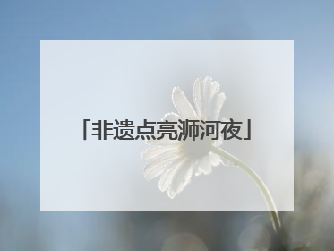 非遗点亮浉河夜