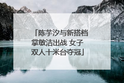 陈芋汐与新搭档掌敏洁出战 女子双人十米台夺冠