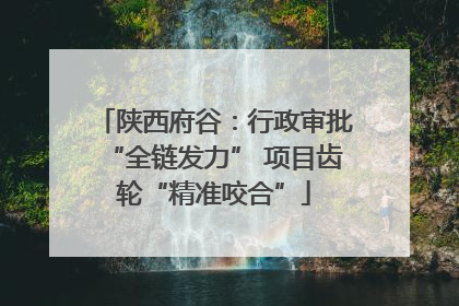 陕西府谷：行政审批“全链发力” 项目齿轮“精准咬合”