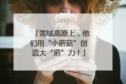 雪域高原上，他们用“小蘑菇”创造大“蘑”力！