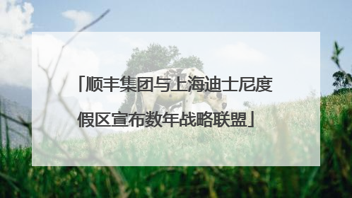 顺丰集团与上海迪士尼度假区宣布数年战略联盟