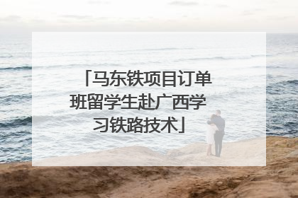 马东铁项目订单班留学生赴广西学习铁路技术