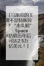 马斯克的王牌不是特斯拉？“木头姐”：SpaceX估值五年后可达2.5万亿美元！