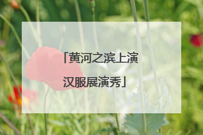 黄河之滨上演汉服展演秀